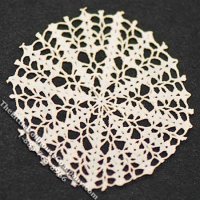 (image for) Miniature Laser Cut Square Doily for Dollhouses