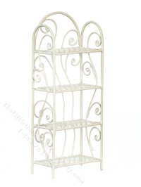 (image for) Miniature White Wire Shelf For Dollhouses
