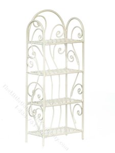 (image for) Miniature White Wire Shelf For Dollhouses