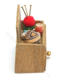 (image for) Miniature Wooden Sewing Desk Cabinet by Taylor Jade