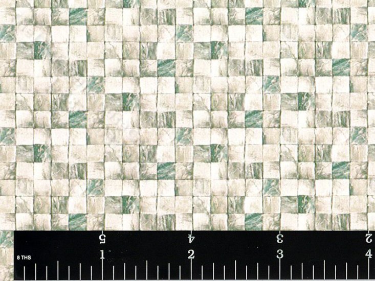 (image for) Grey Mosaic Tile Miniature Wallpaper for Dollhouses