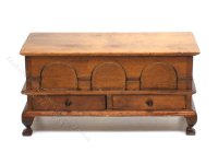 (image for) Miniature Wooden Chest Table with Drawers
