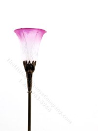 (image for) Miniature Brass Pink Torche Floor Lamp by Jim Pounder