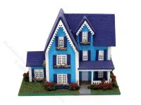 (image for) 1/144" Inch Scale Victorian Assembled Dollhouse