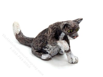(image for) Dollhouse Scale Grey Cat