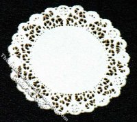 (image for) Miniature Round Lace Laser Cut Doily for Dollhouses (2/pk)