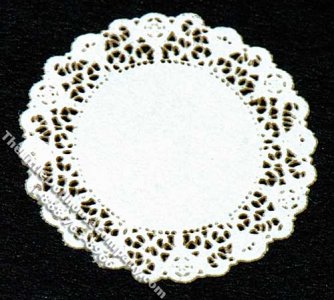 (image for) Miniature Round Lace Laser Cut Doily for Dollhouses (2/pk)