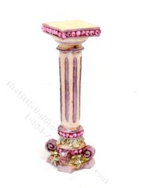 (image for) Miniature Bedazzled Pink Baroque Column