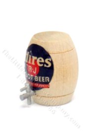 (image for) Miniature Wooden Keg for Dollhouses