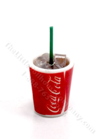 (image for) Miniature To-Go Coca-Cola Cup for Dollhouses