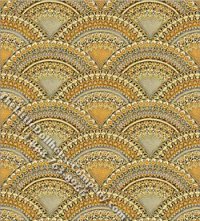 (image for) Jewelled Seashell Pattern Miniature Wallpaper for Dollhouses