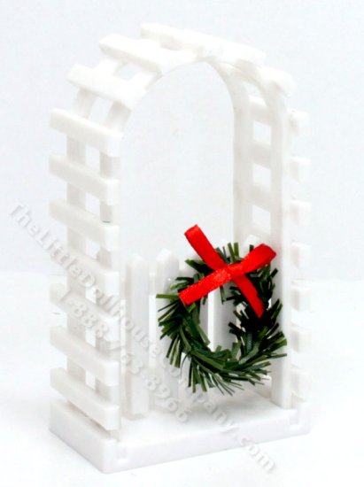 (image for) Half Scale Miniature Christmas Garden Arch Trellis