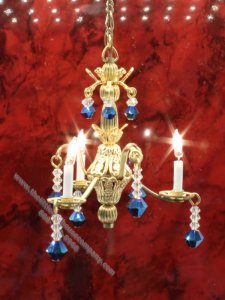 (image for) Miniature Bella Chandelier in Blue