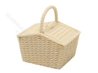 (image for) Miniature Picnic Basket for Dollhouses