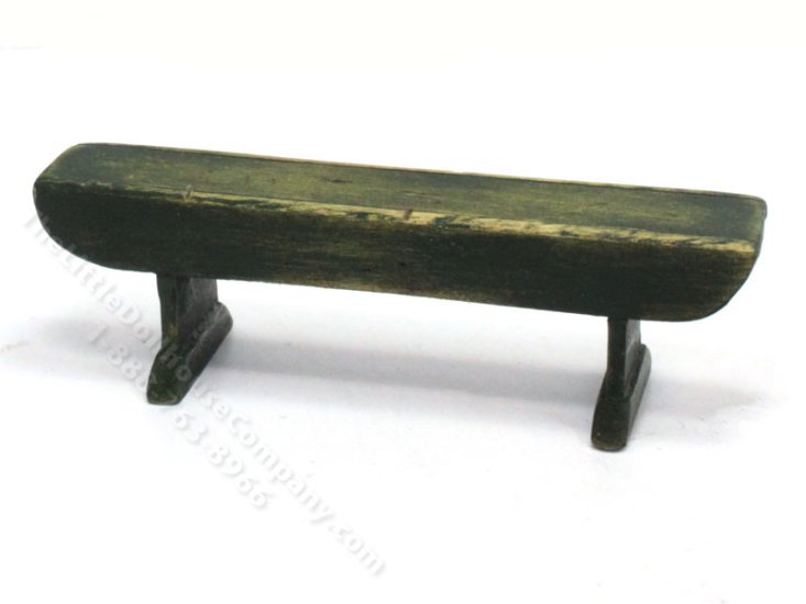(image for) Miniature Aged Wooden Garden Bench