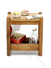 (image for) Miniature Tea-Time Side Table for Dollhouses