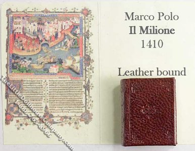 (image for) Miniature Book: 'Il Milione' by Marco Polo, 1410