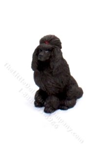 (image for) Miniature Chocolate Poodle for Dollhouses