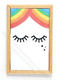 (image for) Miniature Rainbow Blink Print for Dollhouses
