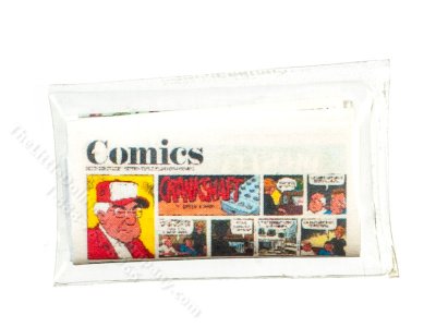 (image for) Miniature Comics Pages Newspaper for Dollhouses