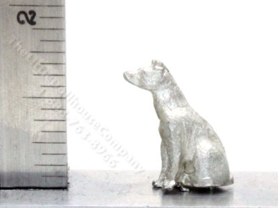 (image for) 1/4" Greyhound Dog for Dollhouses