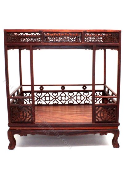 (image for) Miniature Ming Canopy Bed for Dollhouses