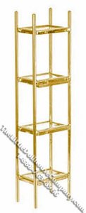 (image for) Miniature Brass & Glass Etagere for Dollhouses
