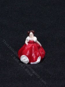 (image for) Miniature Handmade Lady in a Ballgown Figurine
