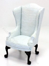 (image for) Miniature Baby Blue Wingback Chair