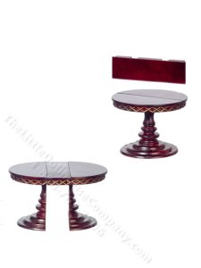 (image for) Miniature Adjustable Round Pedestal Table for Dollhouses