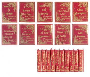 (image for) Miniature Reproduction Tennessee Williams Books for Dollhouses