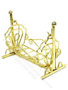 (image for) Vintage Miniature Brass Cradle for Dollhouse