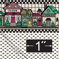 (image for) Dollhouse Scale Model Wallpaper Cookie Jar Pattern