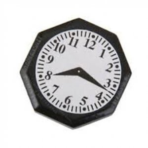 (image for) Miniature Black Octagon Wall Clock