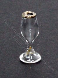 (image for) Miniature Gold-Rimmed Flute Glass by Gerd Felka