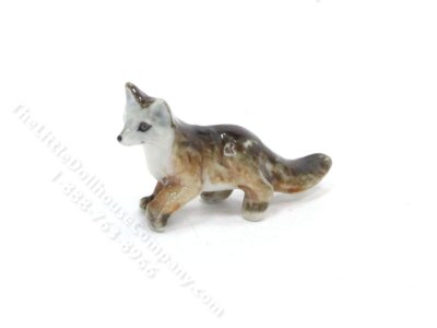 (image for) Miniature Ceramic Fox Figurine for Dollhouses