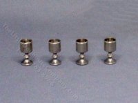 (image for) Vintage Set of Miniature Silver Goblets for Dollhouses