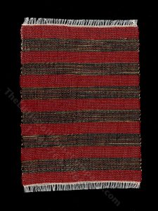 (image for) Miniature Striped Woven Rug for Dollhouses