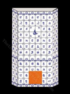 (image for) Dollhouse Scale Model Mosaic Fireplace