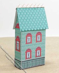 (image for) Miniature Paper Toy Dollhouse for Dollhouses