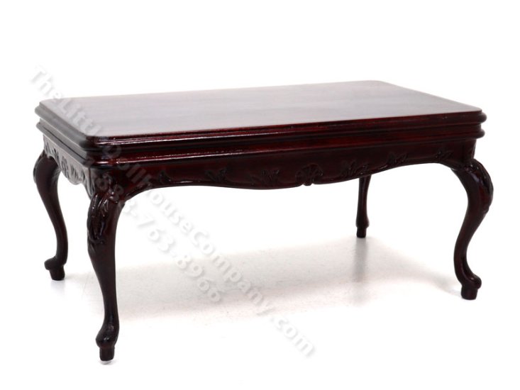 (image for) As-Is Miniature Mahogany Dining Table for Dollhouses