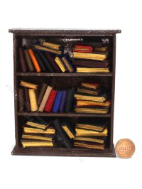 (image for) Miniature Filled Brown Bookcase