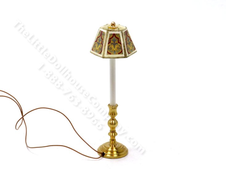 (image for) Miniature 12v Small Buffet Lamp for Dollhouses - Ogee