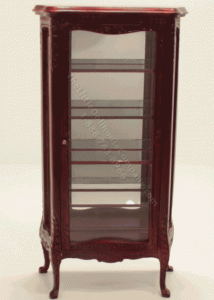 (image for) Miniature Mahogany and Glass Curio Cabinet