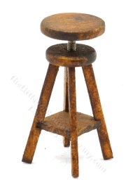 (image for) Miniature Adjustable Walnut Artist Stool