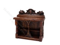 (image for) Miniature Signed Carved Cabinet by Michael Mortimer