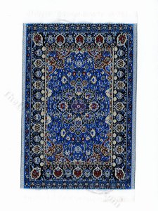 (image for) Miniature Small 'Lillian' Rug - Blue Oriental