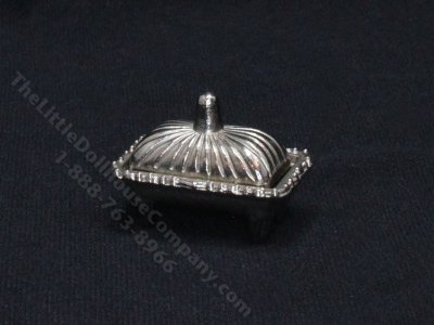 (image for) Miniature Silver Chafing Dish for Dollhouses