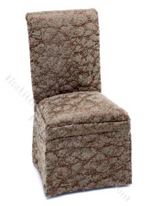 (image for) Miniature Grey Parsons Chair for Dollhouses