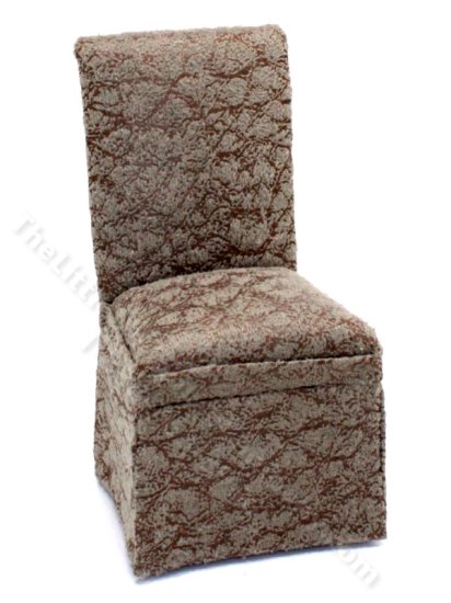 (image for) Miniature Grey Parsons Chair for Dollhouses